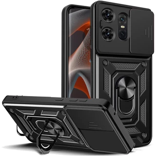 Capa Capinha Para Motorola Edge 50 Pro, Edge 50 Fusion, Edge 50 Ultra Com Suporte E Tampa Deslizante Câmera , Telefone De Pára-Choques