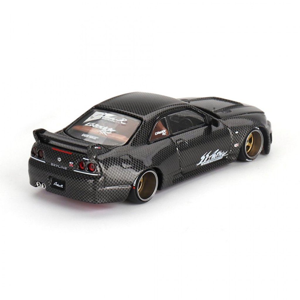 Mini GT x Kaido House KHMG116 1/64 NISSAN SKYLINE-R R33 Carbono