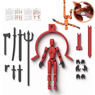 Versão Magnética Robô Móvel Multi-Jointed 3D Manequim Impresso Toyslucky 13 Bonecos De Ação Brinquedos Presentes