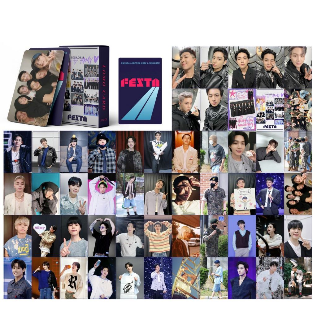 55pcs/box JUNGKOOK SOLO Álbum Sete Cartões Fotográficos Lomo JK