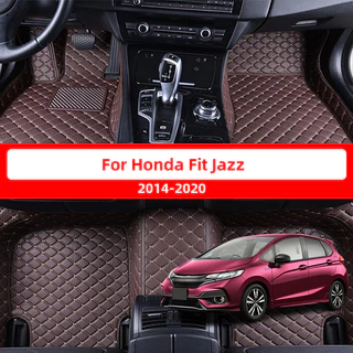 Tapete De Carro 3D Para Honda Fit Jazz 2014 2015 2016 2017 2018 2019 2020 , material De Couro Impermeável E Resistente Ao Desgaste Proteger O Interior Do .
