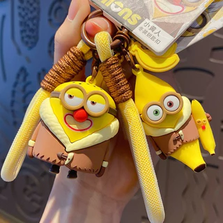 Chaveiro Autêntico Porta-Chaves De Pessoa Amarela cartoon Bob Kevin Pingente De Requintado Gift Keyring ready stock