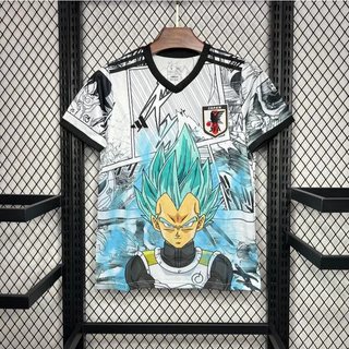 24-25 Nova Bola De Dragão Super Blue Vegeta Thai Edition Short Sleeve 1 : 1 Camisa De Futebol De Alta Qualidade