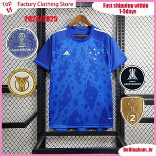 Camisa dos homens cruzeiro novo 24/25 estrelas azuis Casa camisa de futebol Tailândia Qualidade