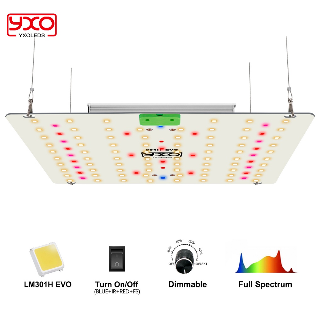 LED grow 650W SamsungLM301H EVO Full Spectrum 110V 220V IR 450nm Ligar/Desligar Dimável Floração De Plantas Em Estufas
