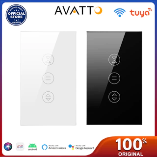 Interruptor de Cortina WiFi AVATTO Tuya para obturador motorizado elétrico, interruptor de persianas, casa inteligente para Google Home, Alexa