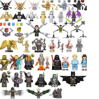 Presentes Para Crianças Bloco De Construção Hell Batman Combinação Preto E Branco nano Marvel Minifiguras Modelo Brinquedo