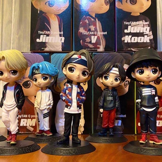 Versão Q coreano grupo de jovens à prova de balas feito à mão BTS loja pop-up idol star boneca grande ornamento presente de boneca