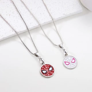 Colar Homem Aranha Moda Gwen E Miles Joias Casal Mulher Presente Comemorativo De Aniversário