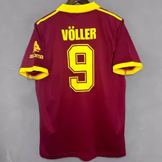 9192 jersey Roma home VOLLER Classic vintage Versão Tailandesa De Alta Qualidade retro Preto Solto Ventilado De Secagem Rápida Camiseta De Manga Curta Sports