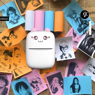 Mini Impressora Fotográfica Bluetooth 57 * 30 MM Papel Autocolante De Impressão Térmica