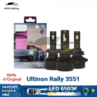 For Philips Ultinon Rally 3551 LED H4 H7 H11 HB3 HB4 HIR2 Max Power 50W 4500LM Car Headlight 6500K White Max Lumen Watt LED Bulbs