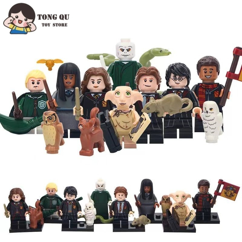 Harry Potter Minifigures Hermione Ron Building Block Dolls Modelos Colecionáveis Brinquedos De Aniversário