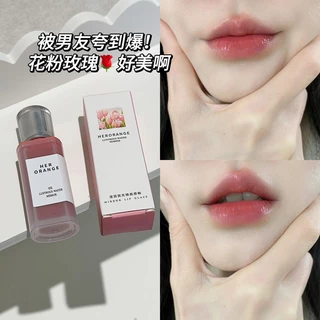Herorange Clear Water Gloss Mirror Mirror Lip Gloss Hidratação Duradoura Não Fácil de Desbotar Brilho Labial de Vidro Brilho Labial Barato