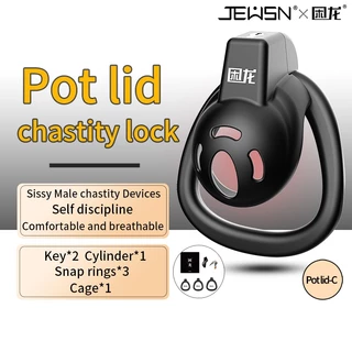 JEUSN Tampa Do Pote Macho Cock Lock Chastity Cage Sissy femboy Device Sex Toys Penis for Men