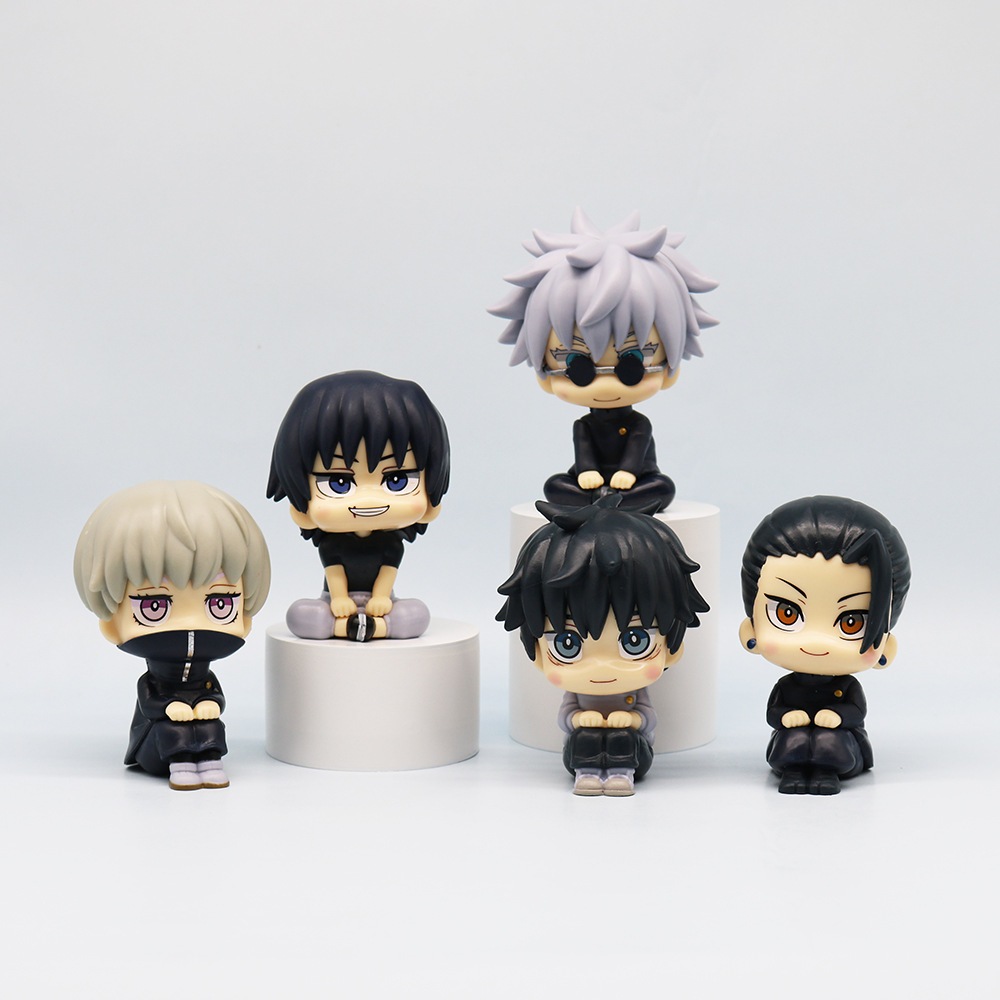 Tongyundacheng 7pcs Suguru Geto e Satoru Gojo Figure Set Mini Anime Figurine Itadori Sukuna Mahito Modello Decorazione Torta Ornamenti 3-9 cm