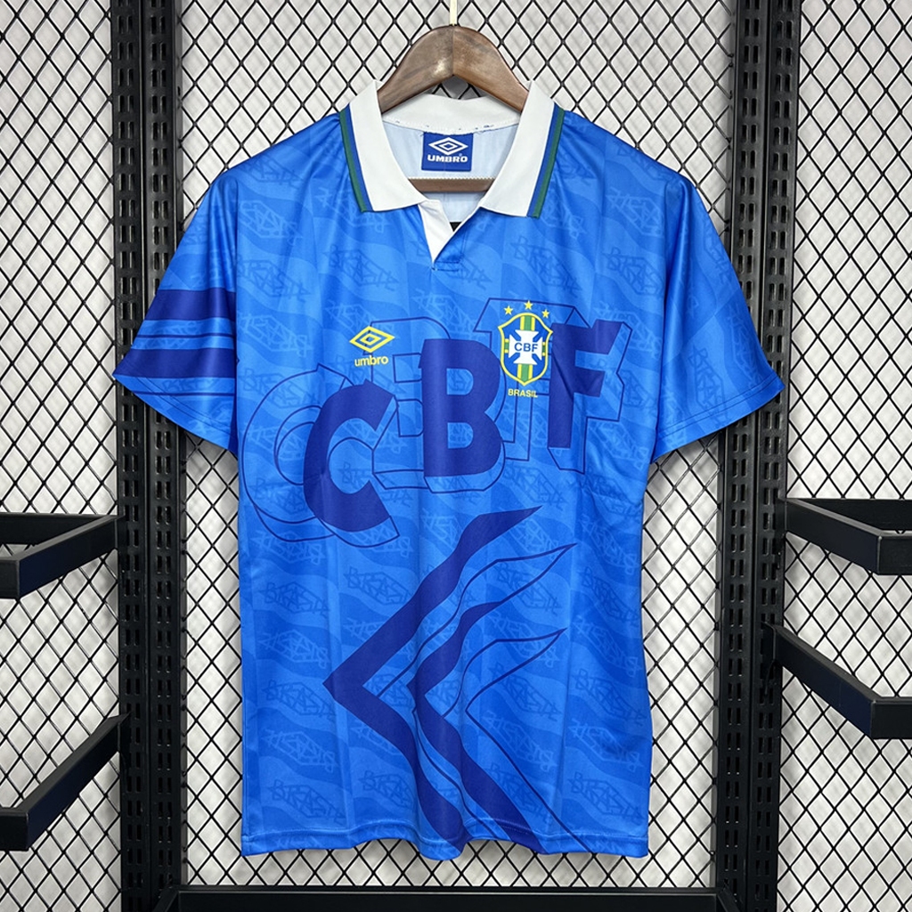 Brasil Retro 1991-93 Camisa De Futebol Longe