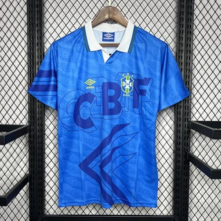 Brasil Retro 1991-93 Camisa De Futebol Longe