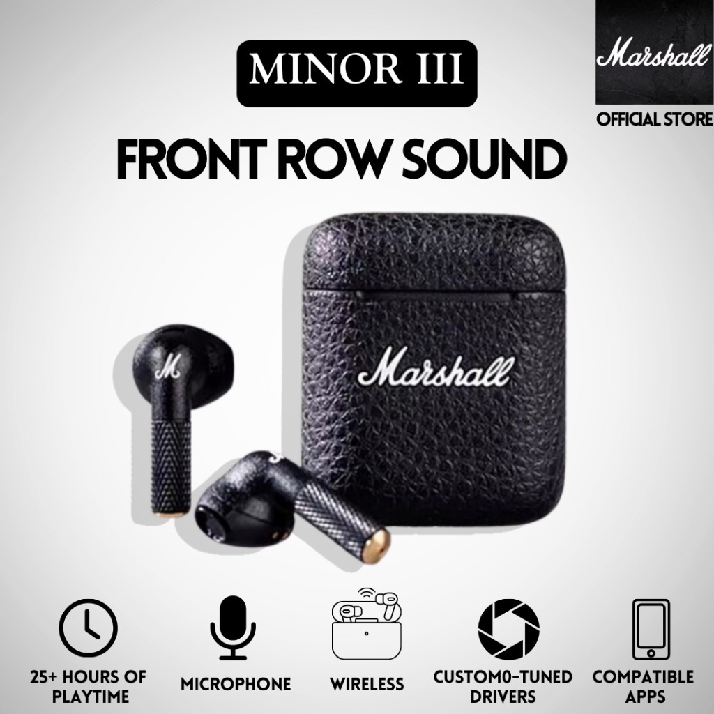 Marshall Minor III True Wireless Bluetooth Earbuds In-ear Fones De