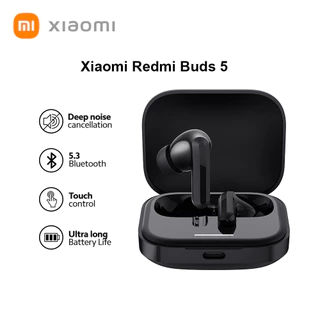 【Original】Xiaomi Redmi Buds 5 Versão Global Fone de Ouvido Sem Fio 46dB Cancelamento Ativo De Ruído Até 40 Horas Conectividade De Dois Dispositivos