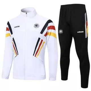24-25 Ale Fato De Treino De Futebol Branco/Preto Masculino Joggers Soccer Training Wear Sportwear Top + Calça Casual Poliéster S-2XL