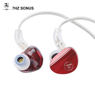 7HZ SONUS 1DD + 1BA Fone De Ouvido Híbrido IEM HIFI Fones Com Fio De 0,78mm Cabo Destacável Música