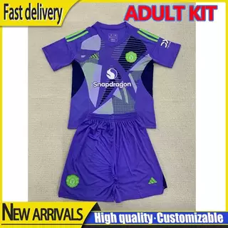 Fato Adulto 2425 Manchester United Roxo Goleiro Jerseys Homens Personalizáveis