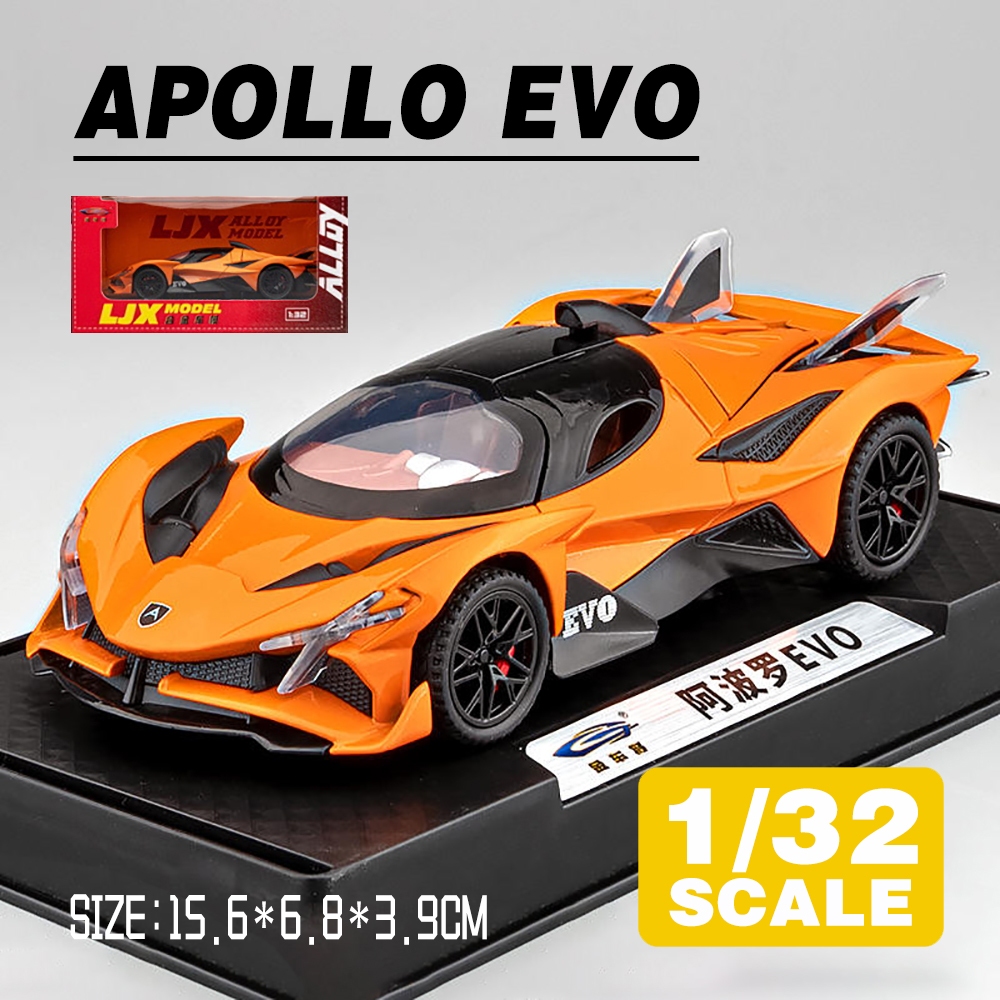 KLT 1 : 32 Apollo EVO Supercarro Metal Liga De Brinquedos Modelo