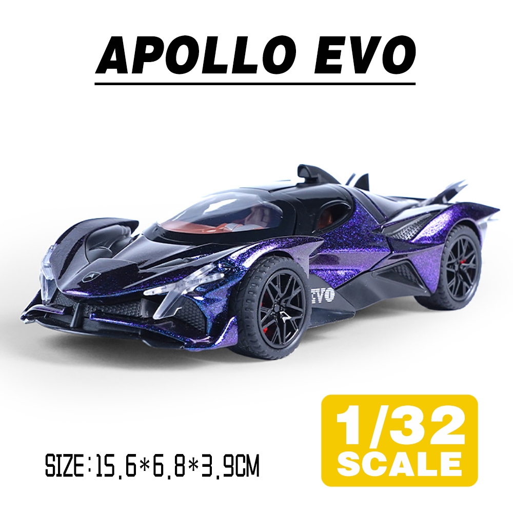 KLT 1 : 32 Apollo EVO Supercarro Metal Liga De Brinquedos Modelo