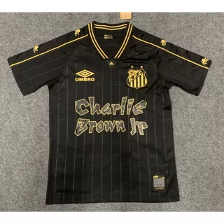 Camisa de Futebol 24-25 Santos Edição Comemorativa Black Jersey