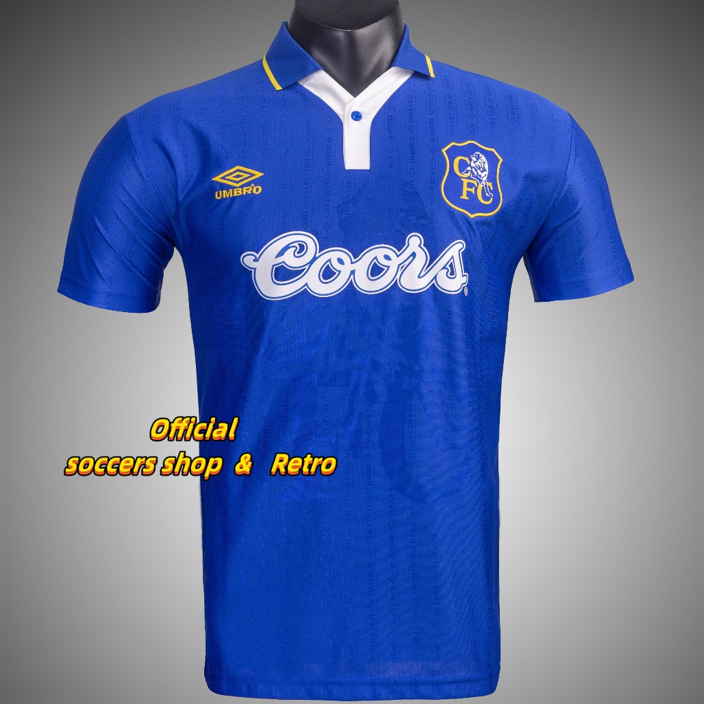TOP Camisa De Futebol De Qualidade 95/97 Da Copa Do Mundo Chelsea home