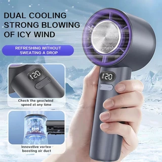 Mini Ventilador Portátil , E Recarregável Com volume De Ar Ajustável De 120 Níveis , Refrigerador De Vento Forte De Verã
