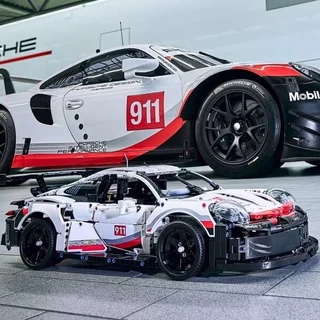 1600+pcs Compatível Lego Porsche 911 Bloco de construção Lego Porsche 911 Montagem de carros esportivos Modelo de carro de corrida Grande Presente de brinquedo para carro de corrida