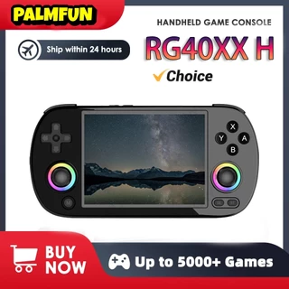 ANBERNIC RG40XX H 64 Bit Linux Retro Console De Jogo Portátil 4.0'Tela IPS Suporta Saída HDMI-TV WiFi 5G RG40XXH