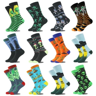 Meias Alienígenas Masculinas De Tendência Casual Feminina