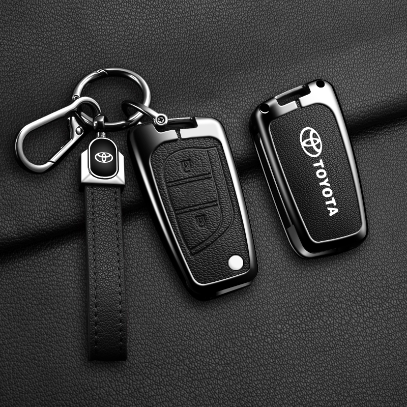 Capa De Zinco Liga Para Carro Chaveiro Shllo Fob Toyota Camry RAV4 C-HR ...