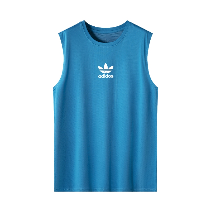 Camiseta Summer Thin Sleeveless Vest Sem Manga Camiseta de Seda de Gelo