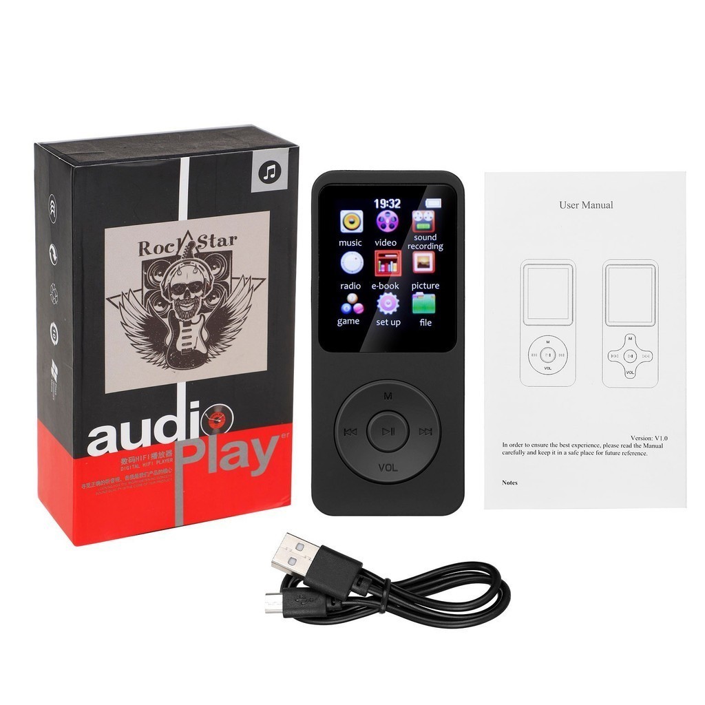 Mini Mp4 Bluetooth Player MP3 Portátil Com Alto-Falante Embutido Pode ...