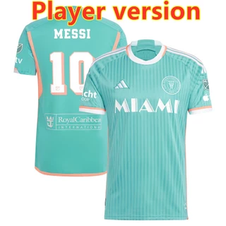 Inter Miami Messi 2024 Terceira Versão Retro Jogador Masculino De Futebol Jersey