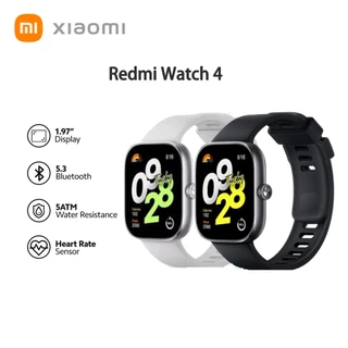 【Original】Xiaomi Redmi Watch 4 Versao Global relógio inteligente Smartwatch Pulseira inteligente - Xiaomi Original Tela AMOLED quadrada de 1,97" Resistência à água 5ATM