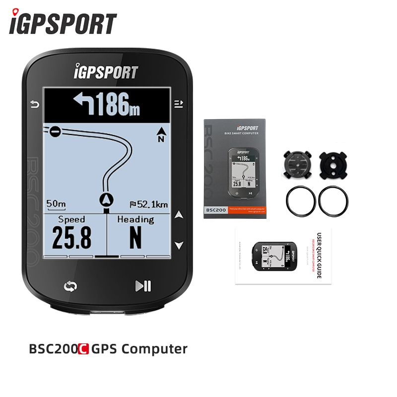 IGPSPORT BSC200C Velocímetro Sem Fio À Prova D'água IPX7 Recarregável Visor LCD De 2,5 Polegadas