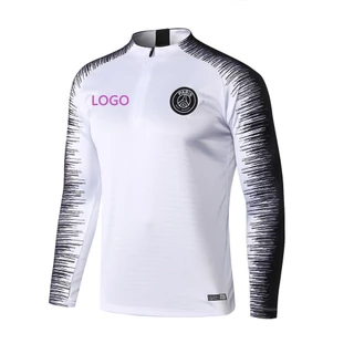 Camisa de time 22-23 PSG AC Milan Inter Paris Meio Zíper Futebol Camisa Manga Comprida Messi 10 IXDV 0RBQ-* & *