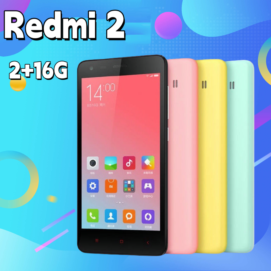 95 % Telefones Celulares Redmi 2 Rede 4G Xiaomi 2 + 16GB Telefone Android