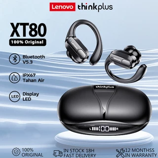 XT80 Fone De Ouvido Bluetooth Lenovo Esportivos Bluetooth 5.3 à prova d'água com microfone