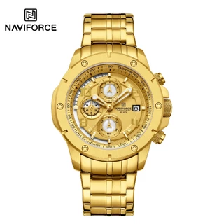 NAVIFORCE 8056 Relógio Masculino Multifuncional À Prova D