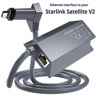 Adaptador Ethernet Starlink Para Rectangle Dish Satellite Internet V2 , RJ45 Gigabit Conexão De Rede Rápida E Estável Gen 2 Atuado