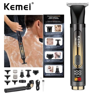 Kemei Professional Electric Self Back Shaver Extreme Long Handle Hair Aparador De Cabelo Para As Costas O Nariz Corpo