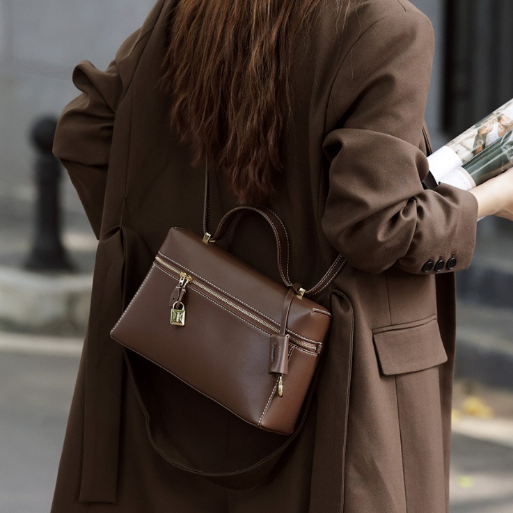 Loro*Piana Bolsa Feminina Media Shoulder Bag Extra Lp27 Bolsas de Grife Original com Caixa,Promoção Relâmpago!​