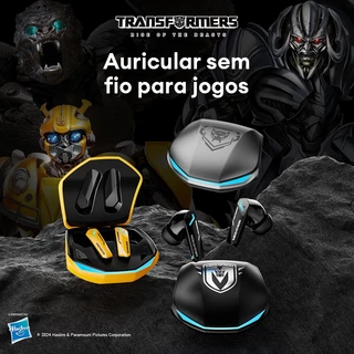 Transformers TF-T10 Fone de ouvido Bluetooth Bateria grande Tempo de espera longo Chamadas em alta definição Bluetooth 5.4