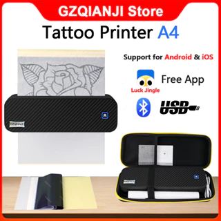 Impressora Portátil Tattoo Bluetooth Sem Fio A4 Térmica Multifuncional